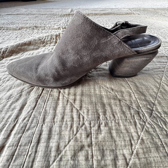 Officine Creative Women Severine Soft Grey Heel Mule Size 36.5 Suede Leather - Picture 9 of 10